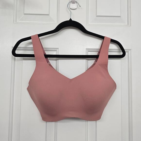 Knix Sports Bra Wireless Comfort Support Mauve Size 6 High Impact Athleisure - Picture 1 of 6